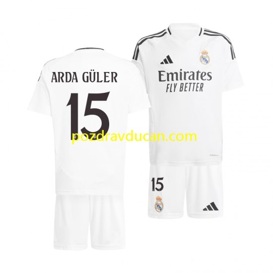 Nogometni Dresovi Real Madrid Arda Guler 15 Dječji Domaći dres 2024-2025 Kratkih Rukava