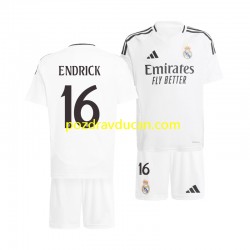 Nogometni Dresovi Real Madrid ENDRICK 16 Dječji Domaći dres 2024-2025 Kratkih Rukava