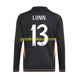 Nogometni Dresovi Real Madrid Andriy Lunin 13 Vratar Muški Gostujući dres 2024-2025 Dugi Rukav