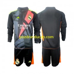Nogometni Dresovi Real Madrid Vratar Dječji Gostujući dres 2024-2025 Dugi Rukav