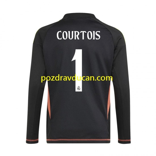 Nogometni Dresovi Real Madrid Thibaut Courtois 1 Vratar Muški Gostujući dres 2024-2025 Kratkih Rukava