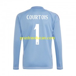 Nogometni Dresovi Real Madrid Thibaut Courtois 1 Vratar Muški Domaći dres 2024-2025 Dugi Rukav