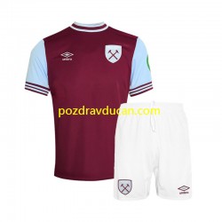 Nogometni Dresovi West Ham United Dječji Domaći dres 2024-2025 Kratkih Rukava