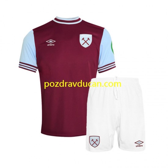 Nogometni Dresovi West Ham United Dječji Domaći dres 2024-2025 Kratkih Rukava