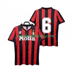Nogometni Dresovi AC Milan 6 1993 Retro Muški Domaći dres 1994 Kratkih Rukava