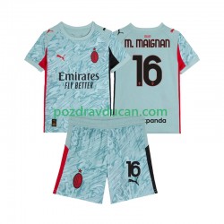 Nogometni Dresovi AC Milan Mike Maignan 16 Vratar Dječji Domaći dres 2025-2026 Kratkih Rukava