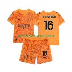 Nogometni Dresovi AC Milan Mike Maignan 16 Vratar Dječji Treći dres 2025-2026 Kratkih Rukava