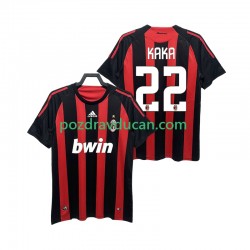 Nogometni Dresovi AC Milan KAKA 22 2009 Retro Muški Domaći dres 2008 Kratkih Rukava