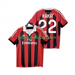 Nogometni Dresovi AC Milan KAKA 22 2012 2013 Retro Muški Domaći dres Kratkih Rukava