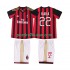 Nogometni Dresovi AC Milan KAKA 22 2013 2014 Retro Dječji Domaći dres Kratkih Rukava