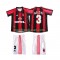 Nogometni Dresovi AC Milan MALDINI 3 Retro Dječji Domaći dres 1998 1999 Kratkih Rukava