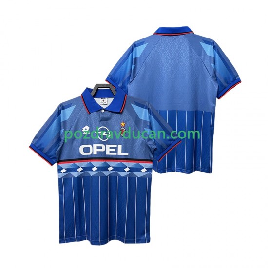 Nogometni Dresovi AC Milan 1995 1996 Retro Muški Gostujući dres Kratkih Rukava
