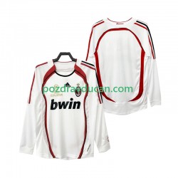 Nogometni Dresovi AC Milan 2007 Retro Muški Gostujući dres 2006 Dugi Rukav