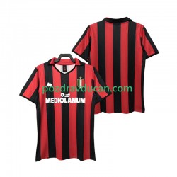 Nogometni Dresovi AC Milan 1988 1989 Retro Muški Domaći dres Kratkih Rukava