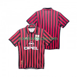 Nogometni Dresovi AC Milan 2000 Retro Muški Domaći dres 1999 Kratkih Rukava