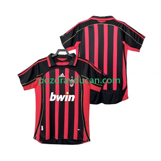 Nogometni Dresovi AC Milan 2007 Retro Muški Domaći dres 2006 Kratkih Rukava