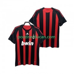 Nogometni Dresovi AC Milan 2009 Retro Muški Domaći dres 2008 Kratkih Rukava