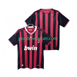 Nogometni Dresovi AC Milan 2009 Retro Muški Domaći dres 2010 Kratkih Rukava