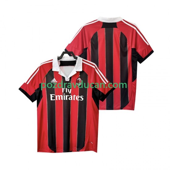 Nogometni Dresovi AC Milan 2012 2013 Retro Muški Domaći dres Kratkih Rukava