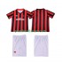 Nogometni Dresovi AC Milan 1990 1991 Retro Dječji Domaći dres Kratkih Rukava