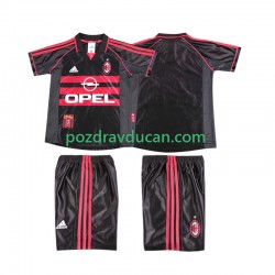 Nogometni Dresovi AC Milan Retro Dječji Treći dres 1998 1999 Kratkih Rukava