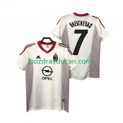 Nogometni Dresovi AC Milan SHEVCHENKO 7 2005 Retro Muški Gostujući dres 2004 Kratkih Rukava