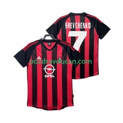 Nogometni Dresovi AC Milan SHEVCHENKO 7 2003 Retro Muški Domaći dres 2002 Kratkih Rukava