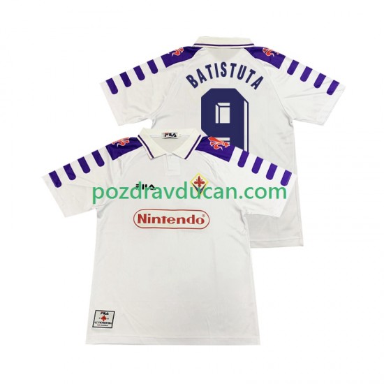Nogometni Dresovi ACF Fiorentina BASTUTA 9 Retro Muški Gostujući dres 1998 1999 Kratkih Rukava