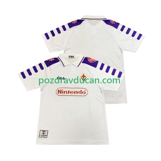 Nogometni Dresovi ACF Fiorentina Retro Muški Gostujući dres 1998 1999 Kratkih Rukava