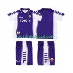 Nogometni Dresovi ACF Fiorentina 2000 Retro Dječji Domaći dres 1999 Kratkih Rukava