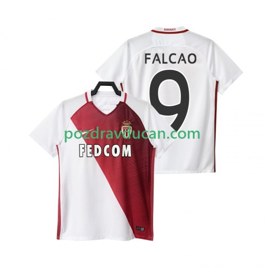Nogometni Dresovi AS Monaco FALCAO 9 2016 2017 Muški Domaći dres Kratkih Rukava