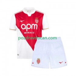 Nogometni Dresovi AS Monaco Dječji Domaći dres 2025-2026 Kratkih Rukava