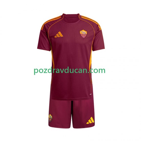 Nogometni Dresovi Roma Dječji Domaći dres 2025-2026 Kratkih Rukava