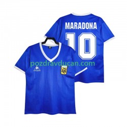 Nogometni Dresovi Argentina MARADONA 10 1986 Retro Muški Gostujući dres Kratkih Rukava