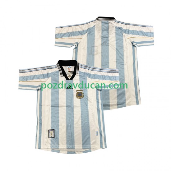 Nogometni Dresovi Argentina Retro Muški Domaći dres 1998 Kratkih Rukava