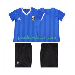 Nogometni Dresovi Argentina 1986 Retro Dječji Gostujući dres Kratkih Rukava