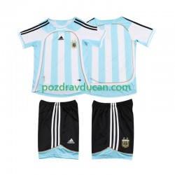 Nogometni Dresovi Argentina 2007 Retro Dječji Domaći dres 2006 Kratkih Rukava