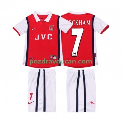 Nogometni Dresovi Arsenal BECKHAM 7 Retro Dječji Domaći dres 1998 1999 Kratkih Rukava