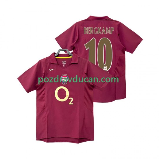 Nogometni Dresovi Arsenal BERGKAMP 10 2005 Retro Muški Domaći dres 2006 Kratkih Rukava