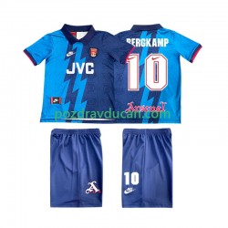 Nogometni Dresovi Arsenal BERGKAMP 10 1995 1996 Retro Dječji Gostujući dres Kratkih Rukava