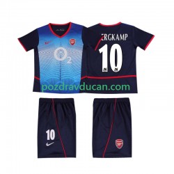 Nogometni Dresovi Arsenal BERGKAMP 10 Retro Dječji Gostujući dres 2002 2004 Kratkih Rukava