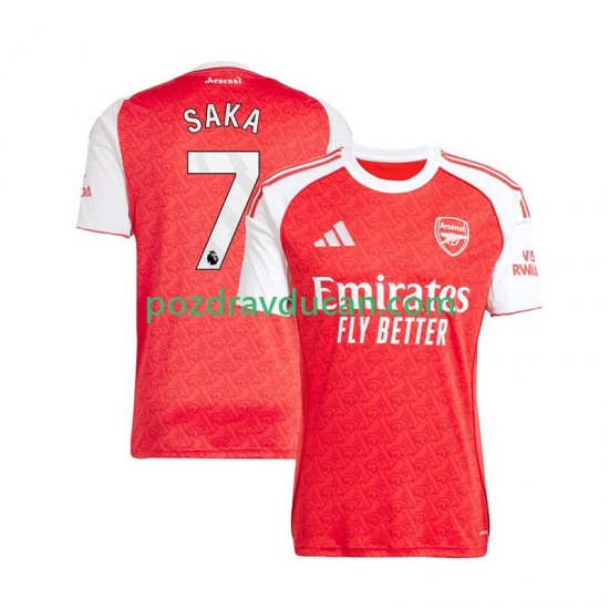Nogometni Dresovi Arsenal Bukayo Saka 7 Muški Domaći dres 2025-2026 Kratkih Rukava