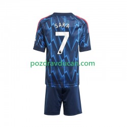 Nogometni Dresovi Arsenal Bukayo Saka 7 Dječji Gostujući dres 2025-2026 Kratkih Rukava
