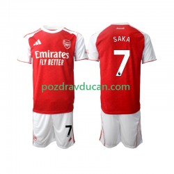 Nogometni Dresovi Arsenal Bukayo Saka 7 Dječji Domaći dres 2025-2026 Kratkih Rukava