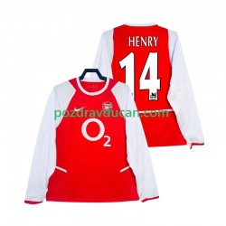 Nogometni Dresovi Arsenal Henry 14 2003 Retro Muški Domaći dres 2002 Dugi Rukav