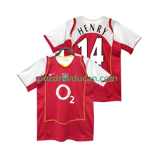 Nogometni Dresovi Arsenal Henry 14 2005 Retro Muški Domaći dres 2004 Kratkih Rukava