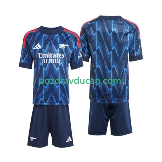 Nogometni Dresovi Arsenal Dječji Gostujući dres 2025-2026 Kratkih Rukava