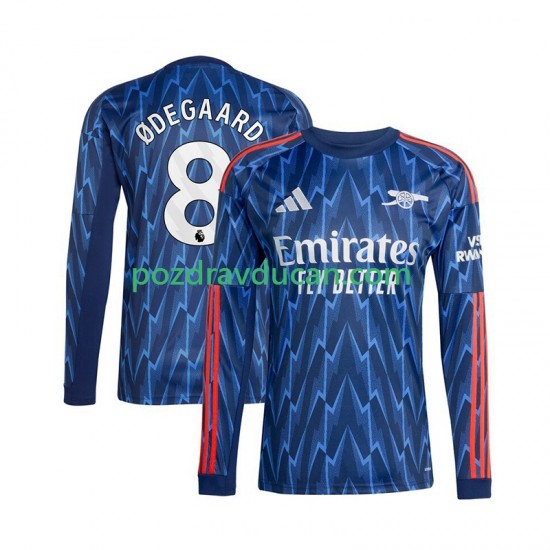 Nogometni Dresovi Arsenal Martin Odegaard 8 Muški Gostujući dres 2025-2026 Dugi Rukav