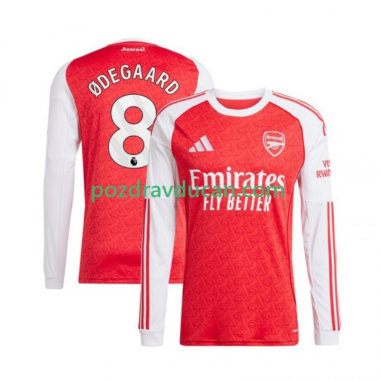 Nogometni Dresovi Arsenal Martin Odegaard 8 Muški Domaći dres 2025-2026 Dugi Rukav