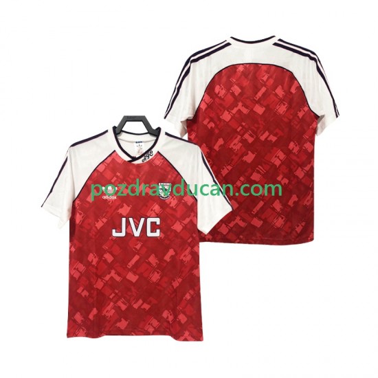Nogometni Dresovi Arsenal 1990 1992 Retro Muški Domaći dres Kratkih Rukava